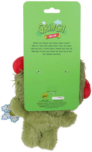 Thumbnail 2: THE GRINCH Holiday Plush Dog Toy with Squeaker 