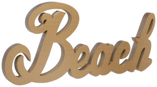 Thumbnail 1: Fancy That 21 In Wooden Beach Script Wall Decor 