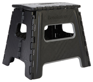 Thumbnail 1: Brookstone Folding Step Stool, 13 in., Black 