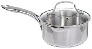 Thumbnail 1: T-fal Stainless Steel Cookware Vessel with Glass Lid 