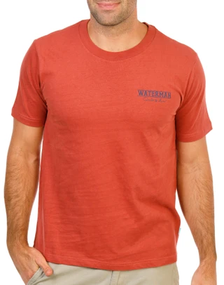 Thumbnail 2: Quiksilver Waterman Men's Short Sleeve Fish Graphic Tee 