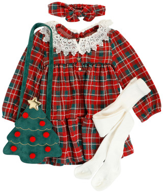 Thumbnail 1: RACHEL ZOE Toddler Girls' Long Sleeve Dress Set 