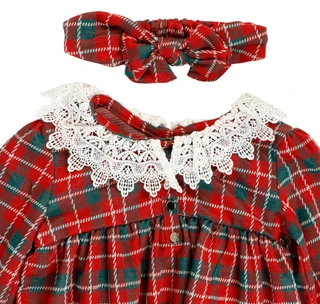 Thumbnail 3: RACHEL ZOE Toddler Girls' Long Sleeve Plaid Dress Set 