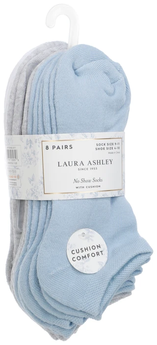 Thumbnail 1: Laura Ashley Women's 8 Pk No Show Socks 