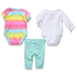 Thumbnail 2: Hurley Baby 3-Piece Bodysuit & Leggings Set 