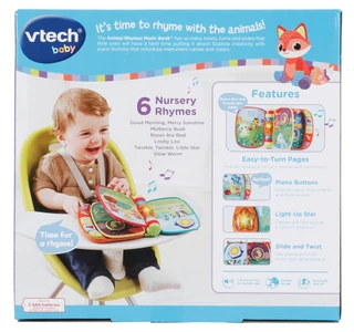 Thumbnail 2: VTech Animal Rhymes Music Book with 6 Nursery Rhymes 