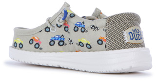 Thumbnail 2: Hey Dude Toddler Boys Wally Truck Print Casual Slip-On Shoes 