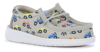 Thumbnail 1: Hey Dude Toddler Boys' Wally Trucks Slip-On Shoes 