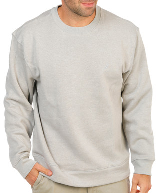 Thumbnail 1: Nautica Men's Long Sleeve Relaxed Fit Washed Crew Neck Sweater 