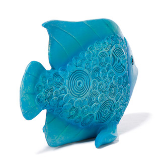 Thumbnail 2: TURTLE KING CORP Resin Fish Swirl Pattern Decorative Accent 