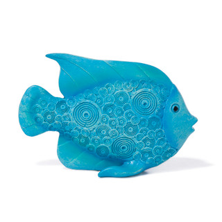 Thumbnail 3: TURTLE KING CORP Resin Fish Swirl Pattern Decorative Accent 