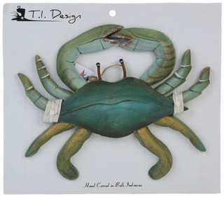 Thumbnail 1: Ti Designs Blue Crab Wall Décor, Small 