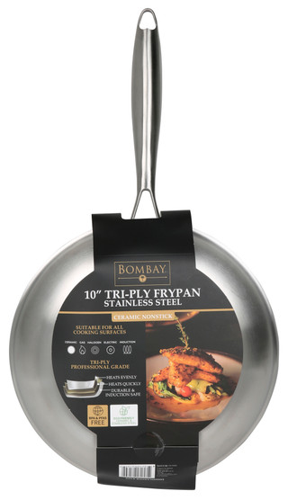Thumbnail 3: Bombay Hybrid Honeycomb Ceramic Nonstick Fry Pan, 10 in. 