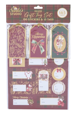Thumbnail 1: Deejay Home Designs 165-Piece Deluxe Gift Tag Sticker Set 