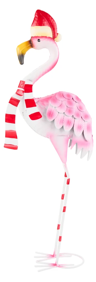 Thumbnail 1: Magical Season 24-Inch Flamingo Metal Figurine 