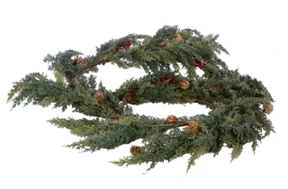 Thumbnail 3: Magical Season Real Touch Pinecone Berry Garland 