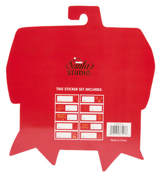 Thumbnail 2: Santa's Studio 240-Count Gift Tag Sticker Roll Set 