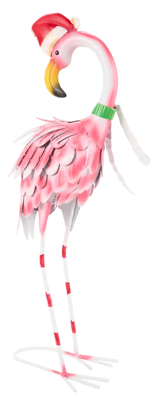 Thumbnail 2: Magical Season 24-Inch Flamingo Metal Figurine 