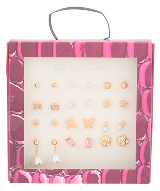 Thumbnail 1: daisy fuentes 12 Pk Gold Stud Earrings  