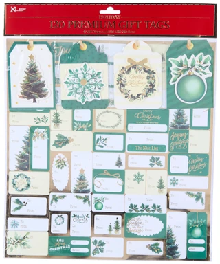 Thumbnail 1: ALEF Holiday 120-Piece Gift Tag & Sticker Set 