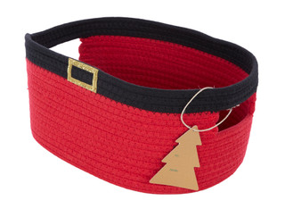 Thumbnail 2: RGI 12x9x6 Christmas Santa Belt Basket  