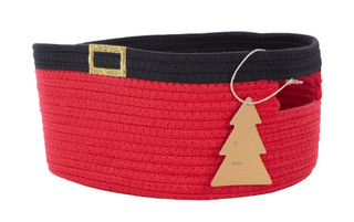 Thumbnail 3: RGI 12x9x6 Christmas Santa Belt Basket  