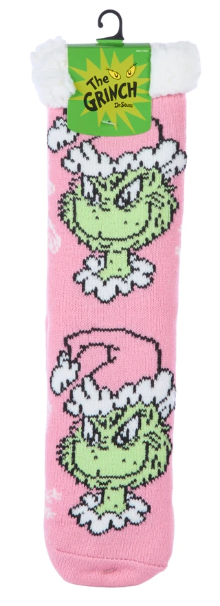 Thumbnail 1: Bioworld Women's Grinch Cabin Socks 