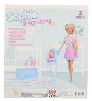 Thumbnail 2: Brooklyn Lollipop Sophie Babysitting Doll with Accessories 