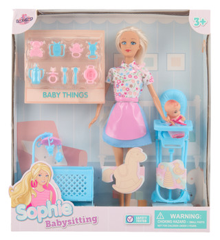 Thumbnail 1: Brooklyn Lollipop Sophie Babysitting Doll with Accessories 
