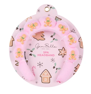 Thumbnail 1: Gem Bella Spa Headband with Gingerbread Charms 