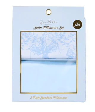 Thumbnail 1: Gem Bella 2-Pack Standard Satin Pillowcases 