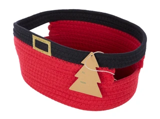 Thumbnail 2: RGI 11x8x5 Christmas Santa Belt Basket 