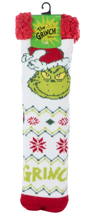 Thumbnail 1: Bioworld Women's Grinch Cabin Socks 
