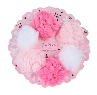 Thumbnail 1: Gem Bella 6-Piece Exfoliating Shower Pouf Set 