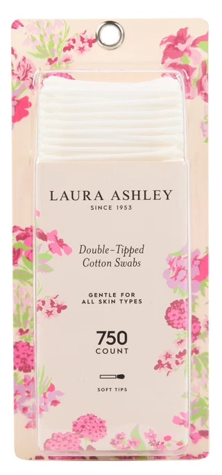 Thumbnail 1: Laura Ashley 750 Ct Double-Tipped Cotton Swabs 
