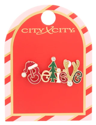 Thumbnail 1: Magical Season Christmas Believe Pin 