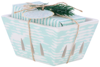 Thumbnail 1: MAISON DE BASE Bar Hand Soap with Ceramic Caddy 
