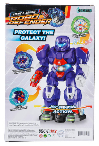 Thumbnail 2: Brooklyn Lollipop Light & Sound Robo Defender Action Figure  