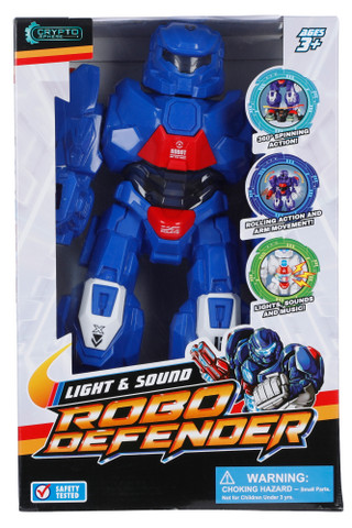 Thumbnail 1: Brooklyn Lollipop Light & Sound Robo Defender Action Figure  