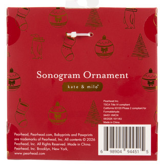 Thumbnail 2: Pearhead Sonogram Photo Ornament 