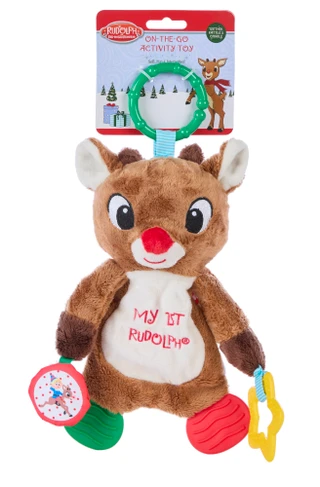 Thumbnail 1: RUDOLPH Baby 10-Inch On-the-Go Activity Toy 
