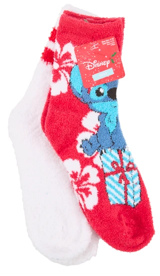 Thumbnail 1: Disney Women's 2-Pair Cozy Crew Socks 
