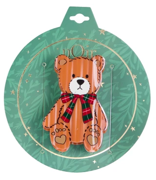 Thumbnail 1: Noir Christmas Bear Hair Claw Clip 