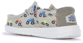 Thumbnail 2: Hey Dude Toddler Boys' Wally Trucks Slip-On Shoes 