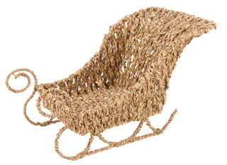 Thumbnail 1: Caribbean Joe 20-Inch Seagrass Sleigh Decor 