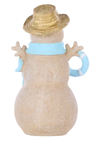 Thumbnail 2: Magical Season 12-Inch Coastal Sand Snowman Figurine 