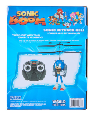 Thumbnail 2: Sonic Boy's Sonic Jetpack Flying Figure Helicopter 