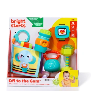 Thumbnail 1: Bright Starts Baby Off to the Gym 5-Piece Toy Gift Set 
