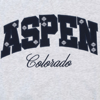Thumbnail 2: April Kiss Juniors' Aspen Graphic Fleece Sweatshirt 