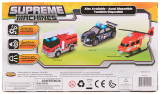 Thumbnail 2: Supreme Machines Boys' Lights & Sounds Work Fleet Toy Set 